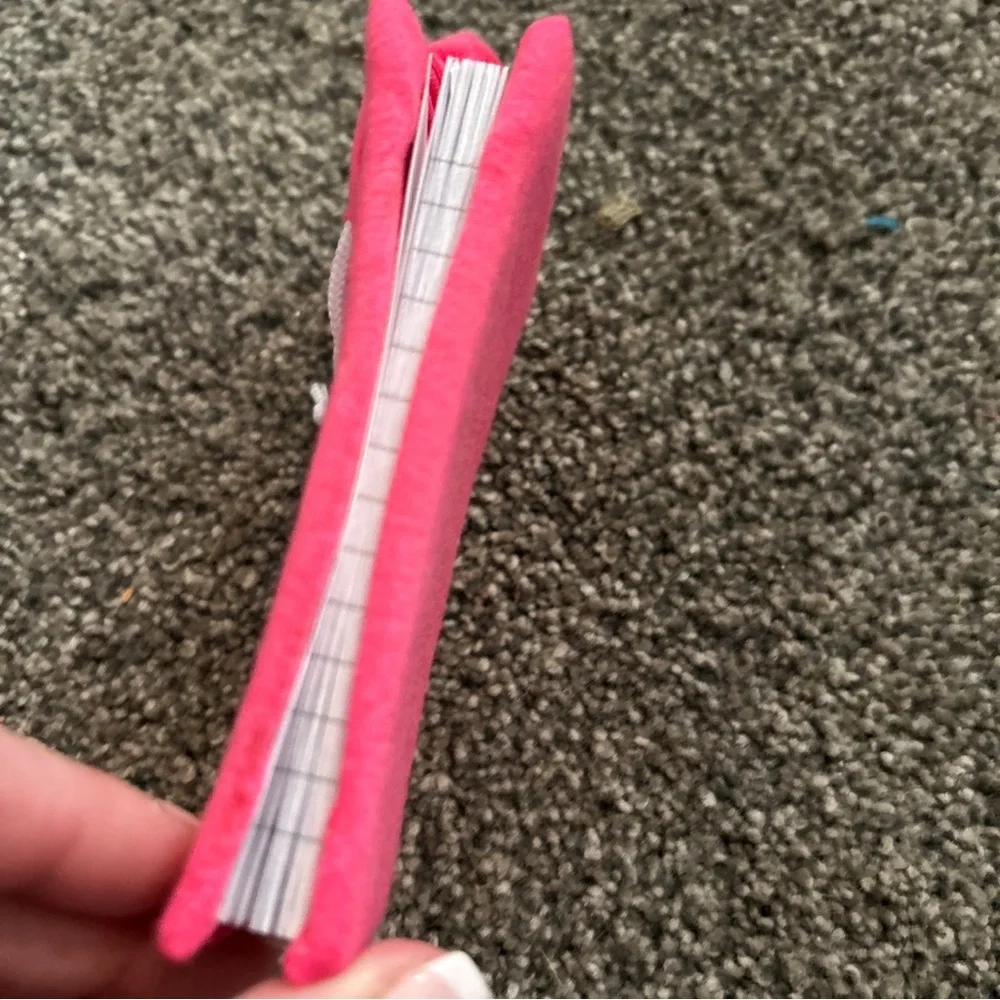 Notebook Hoody Memo Book Note Pad Pink 3
